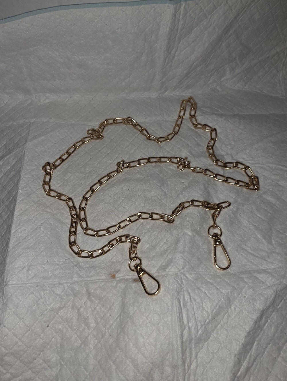 Gold-Tone Chain Strap for Replavement Or Conversion Of A Wallet Or Bag